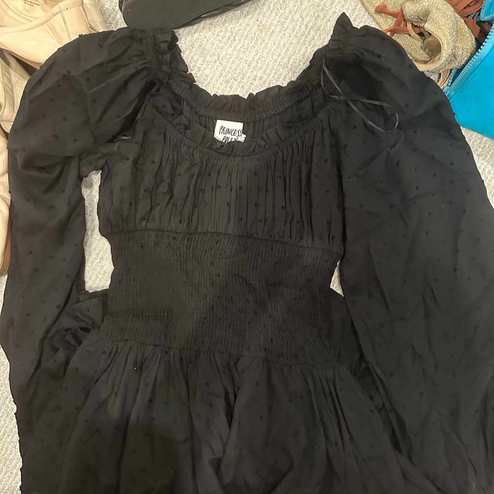 Princess polly black long sleeve dress